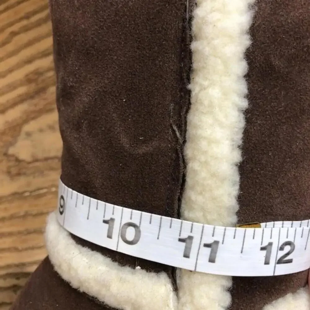 Over the knee faux shearling suede women's boots size‎ 7